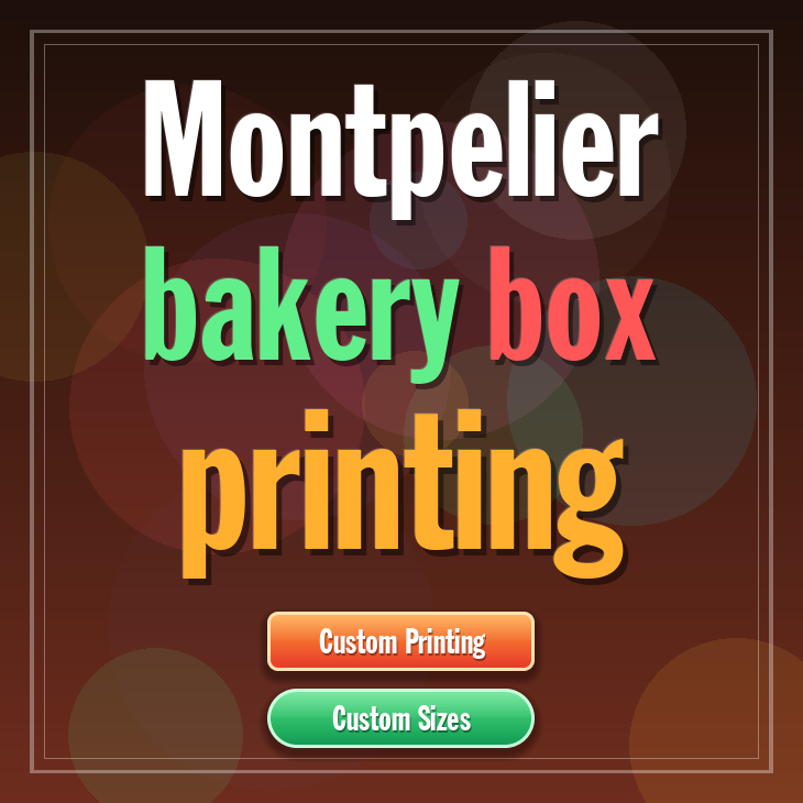 Montpelier bakery box printing