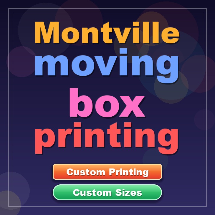 Montville moving box printing