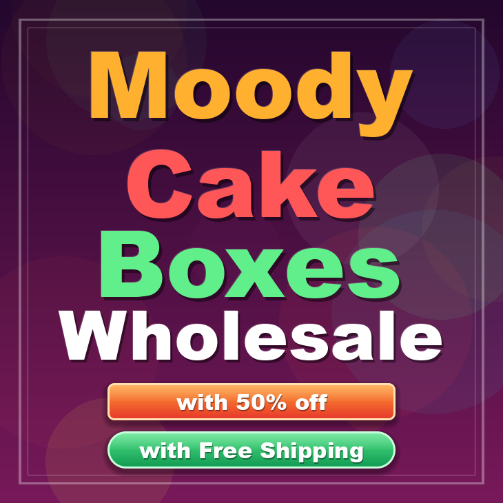 Moody cake boxes