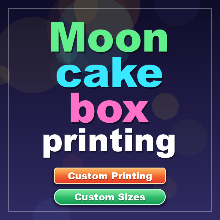 Moon cake box printing