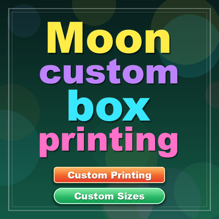 Moon custom box printing