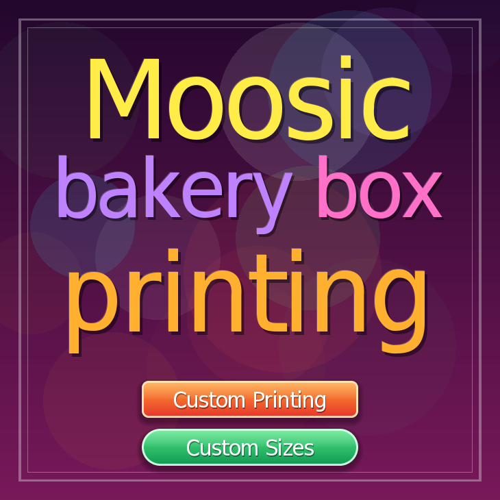 Moosic bakery box printing