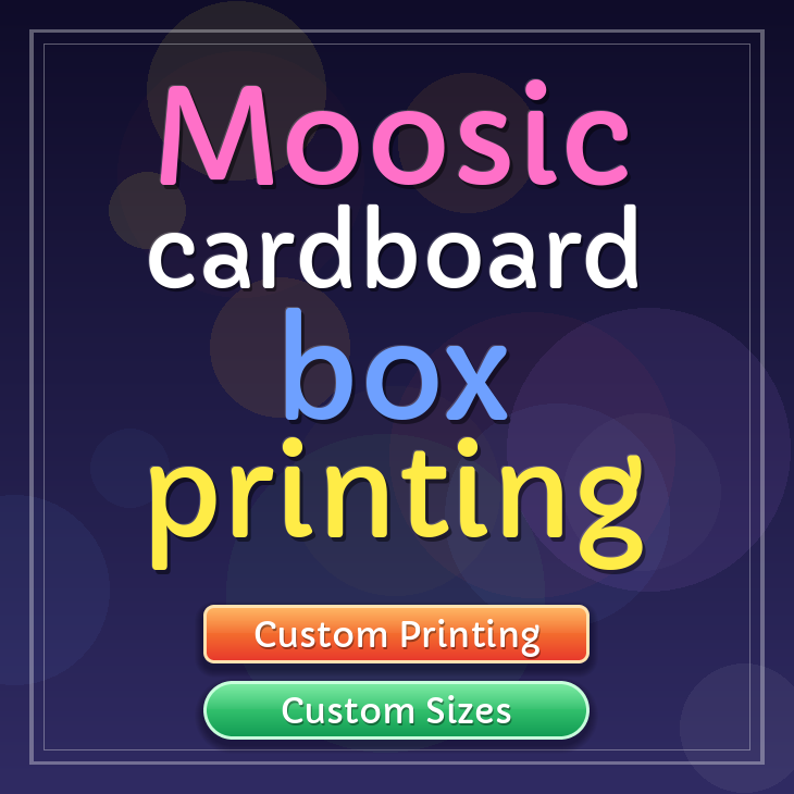Moosic cardboard box printing