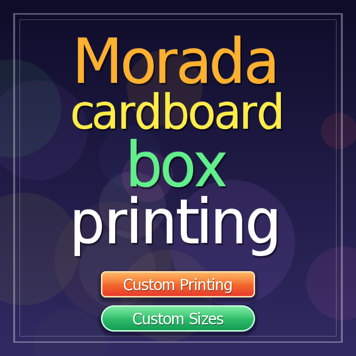 Morada cardboard box printing