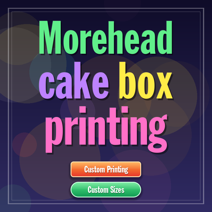 Morehead cake box printing