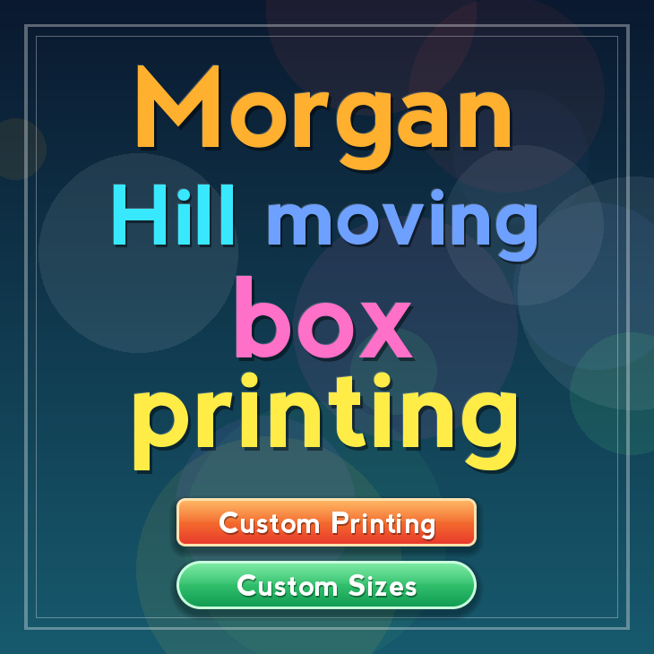 Morgan Hill moving box printing