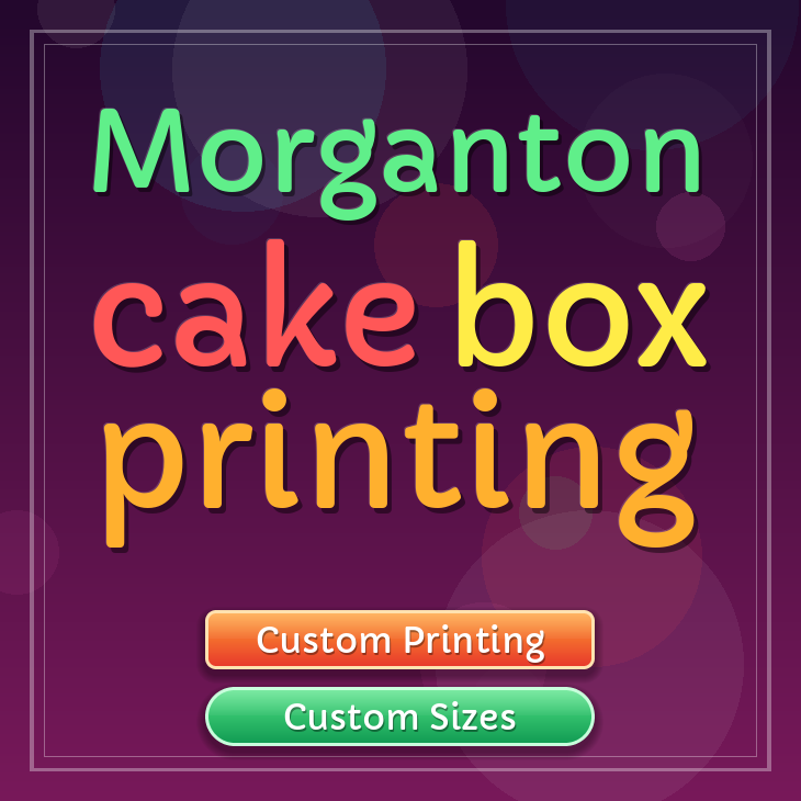 Morganton cake box printing