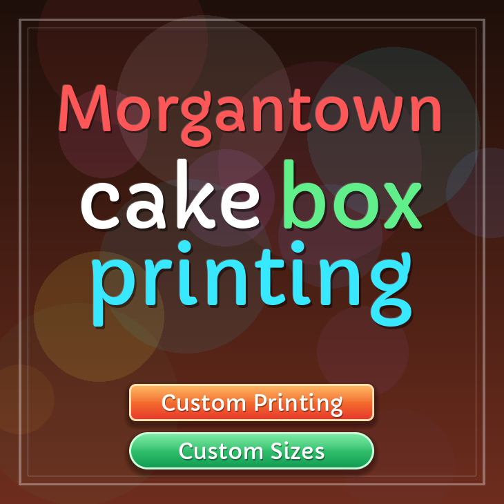 Morgantown cake box printing