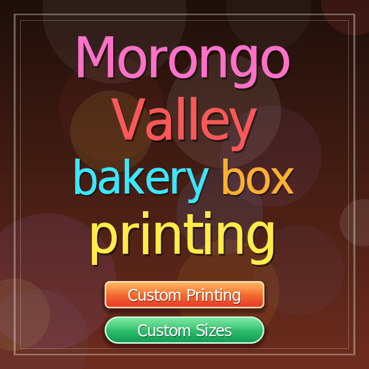 Morongo Valley bakery box printing