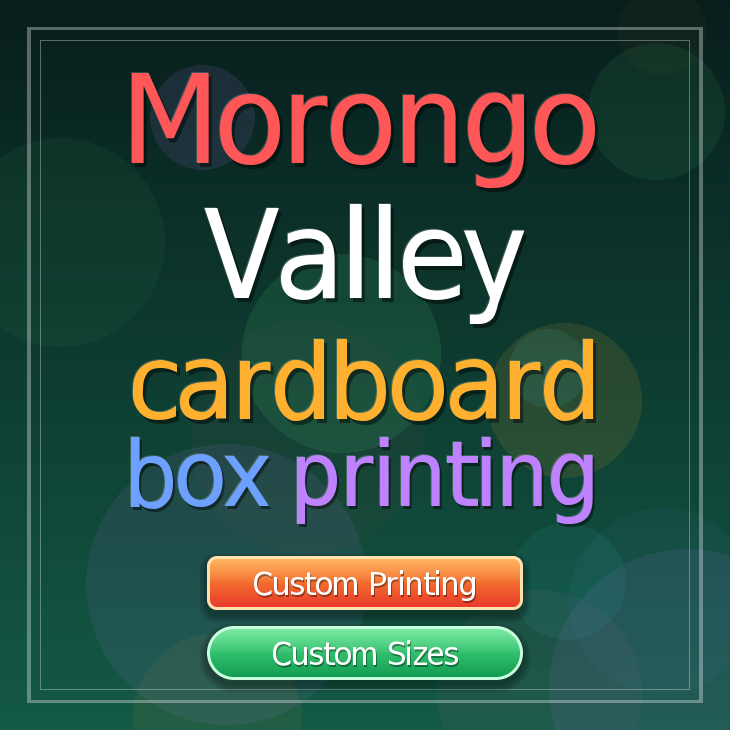 Morongo Valley cardboard box printing