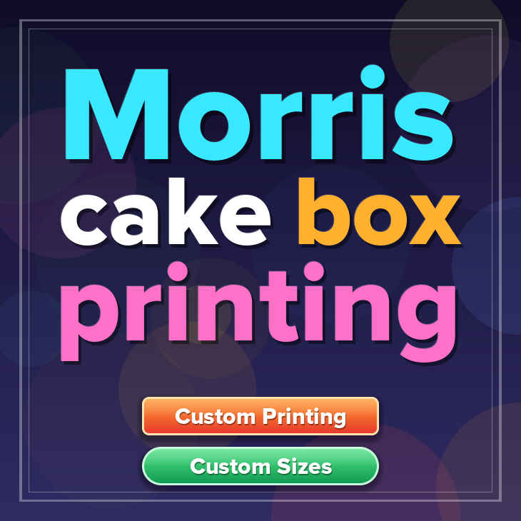 Morris cake box printing