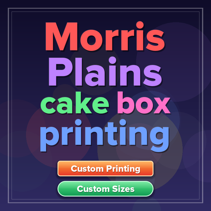 Morris Plains cake box printing