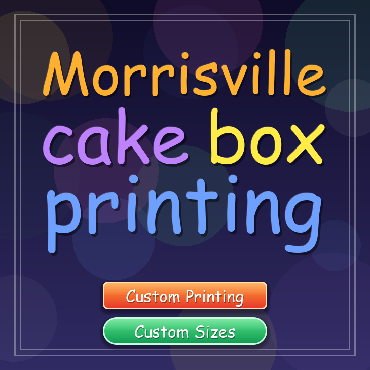 Morrisville cake box printing
