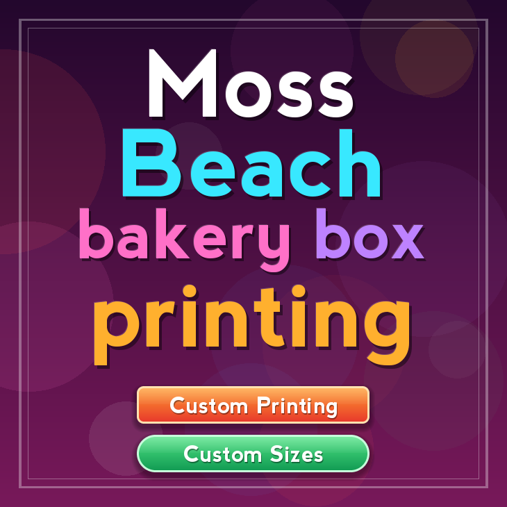 Moss Beach bakery box printing
