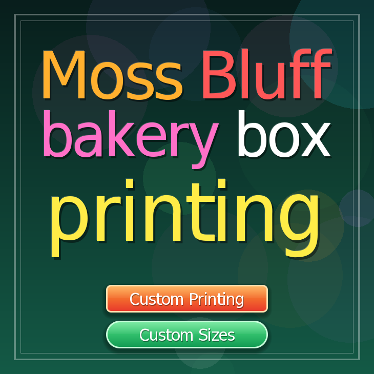 Moss Bluff bakery box printing