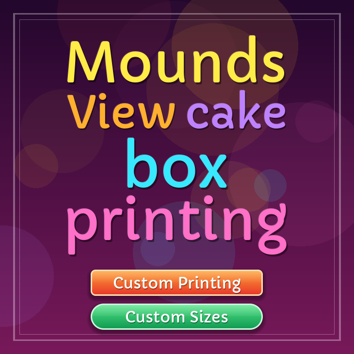 Mounds View cake box printing