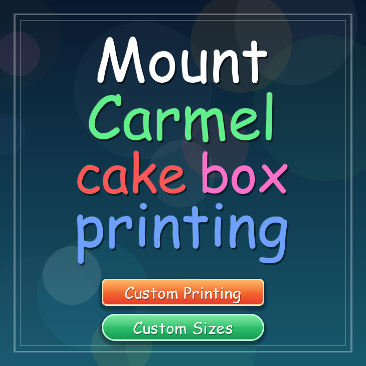 Mount Carmel cake box printing