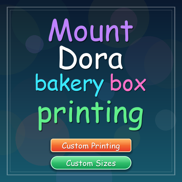 Mount Dora bakery box printing