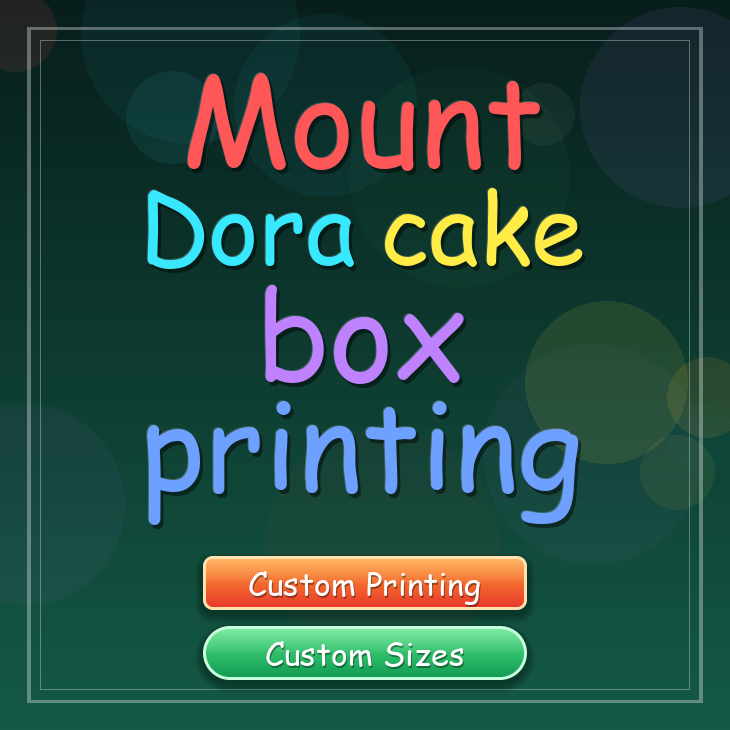 Mount Dora cake box printing