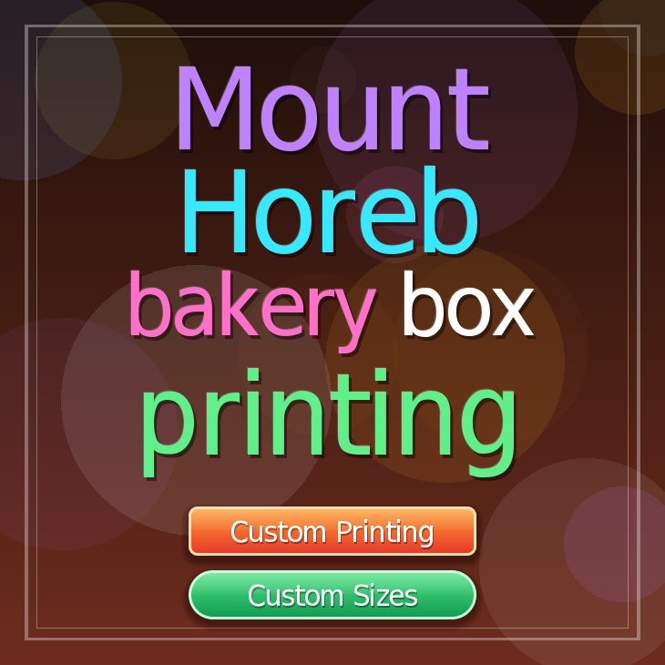 Mount Horeb bakery box printing