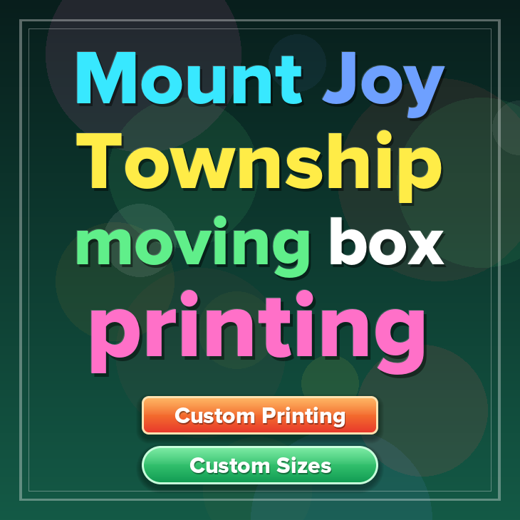Mount Joy Township moving box printing