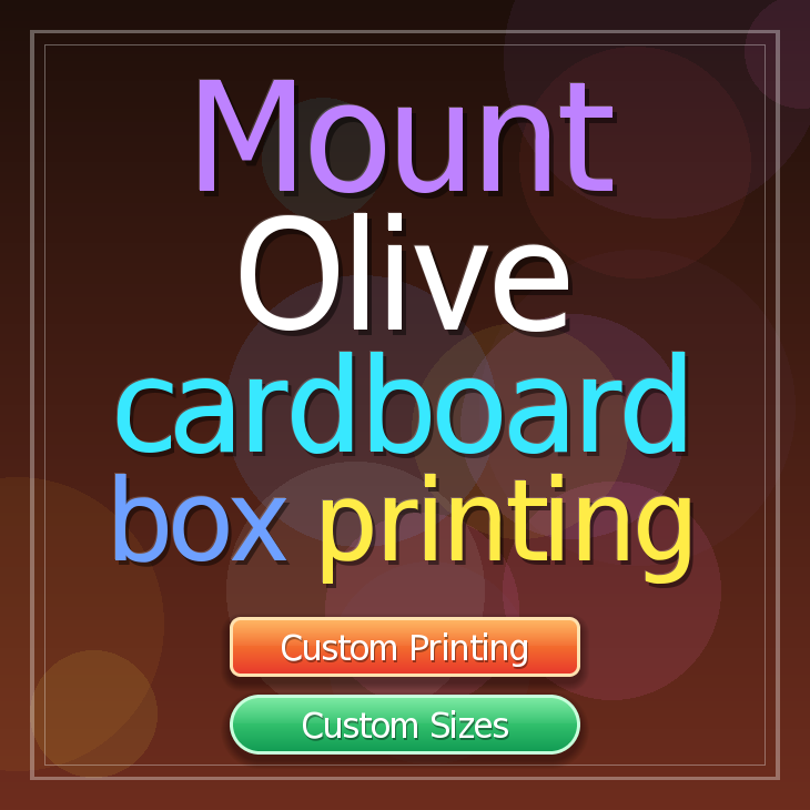 Mount Olive cardboard box printing