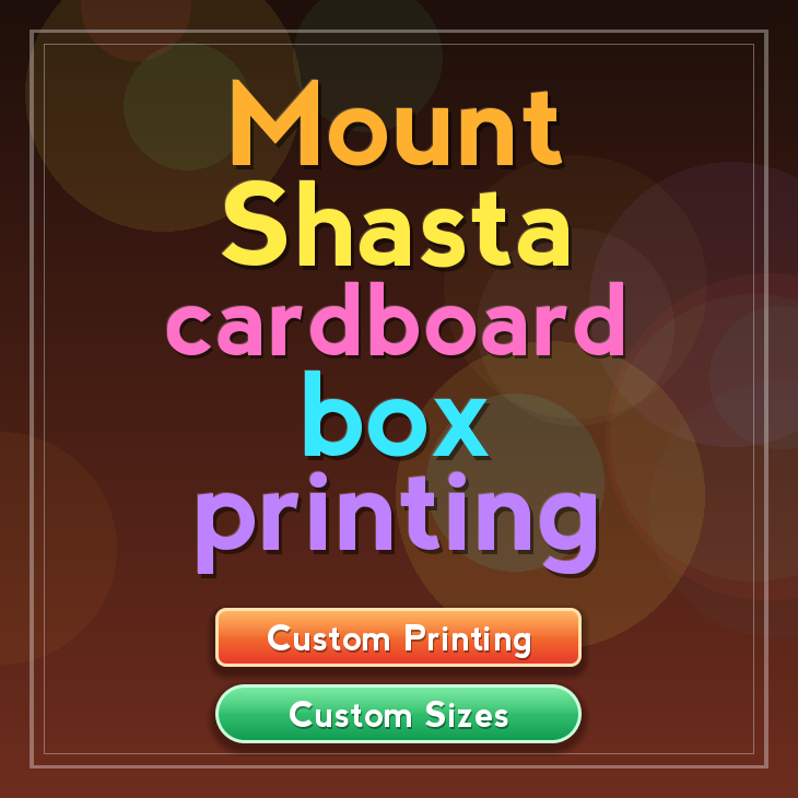 Mount Shasta cardboard box printing