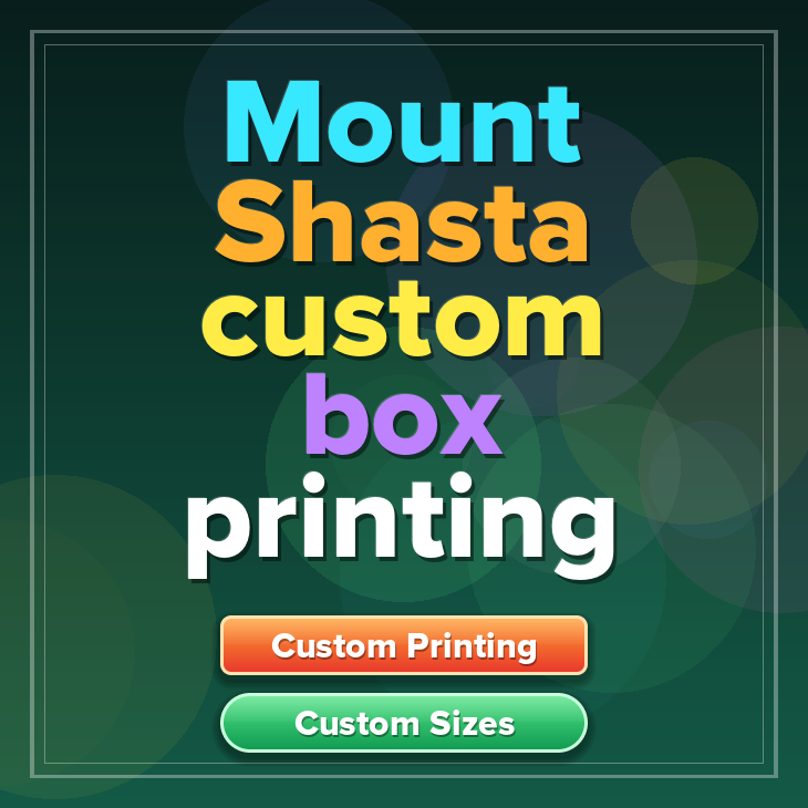 Mount Shasta custom box printing