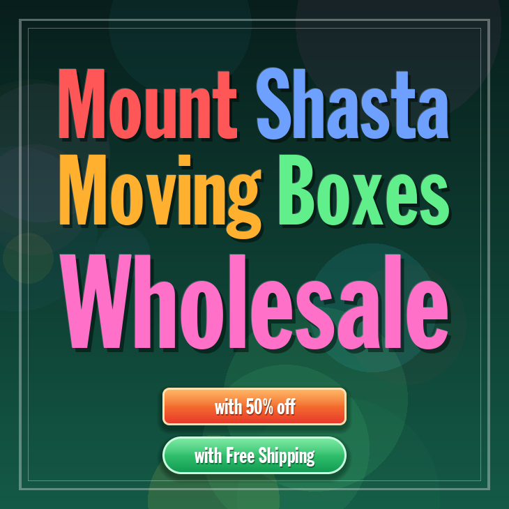 Mount Shasta moving boxes
