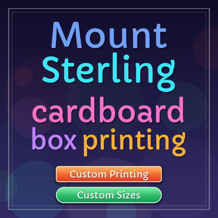 Mount Sterling cardboard box printing