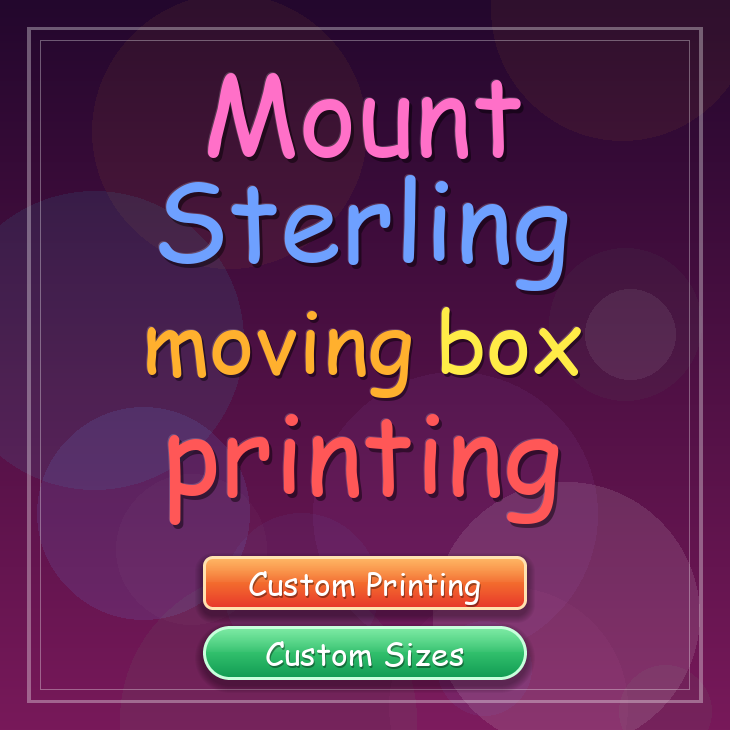 Mount Sterling moving box printing