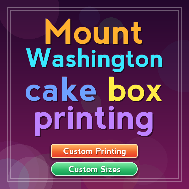 Mount Washington cake box printing