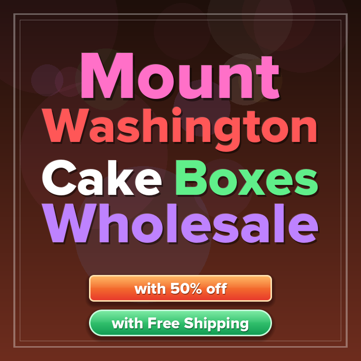 Mount Washington cake boxes