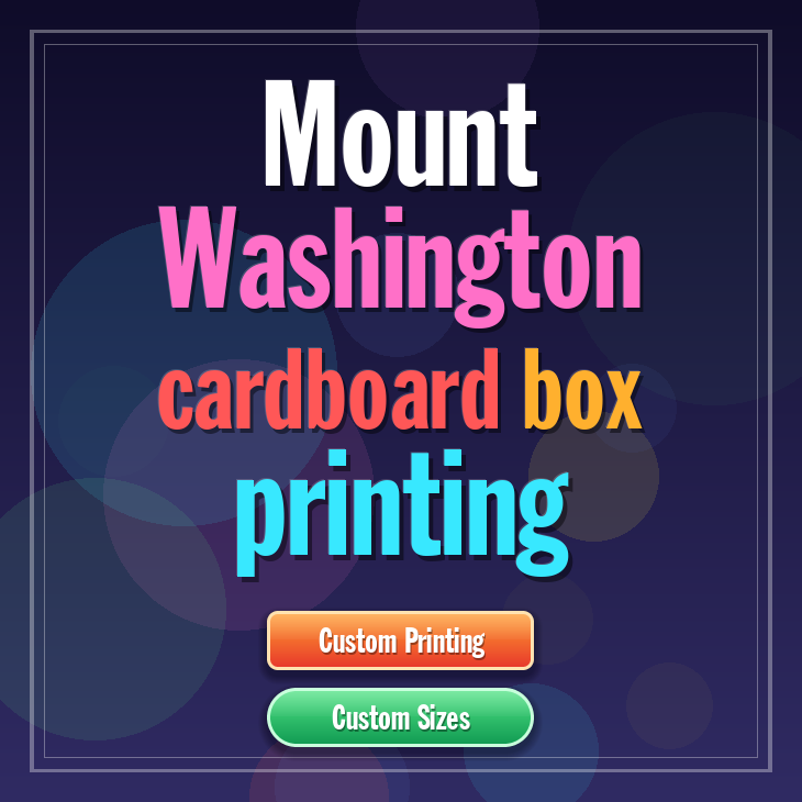 Mount Washington cardboard box printing