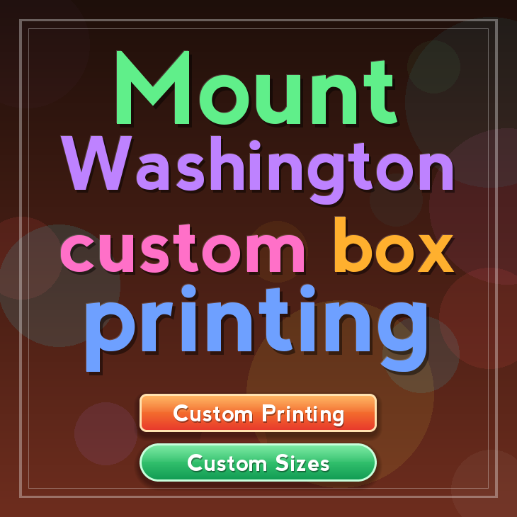 Mount Washington custom box printing