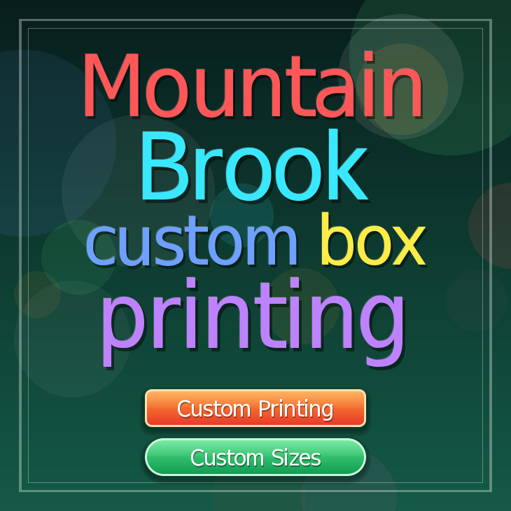 Mountain Brook custom box printing