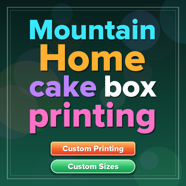 Mountain Home cake box printing