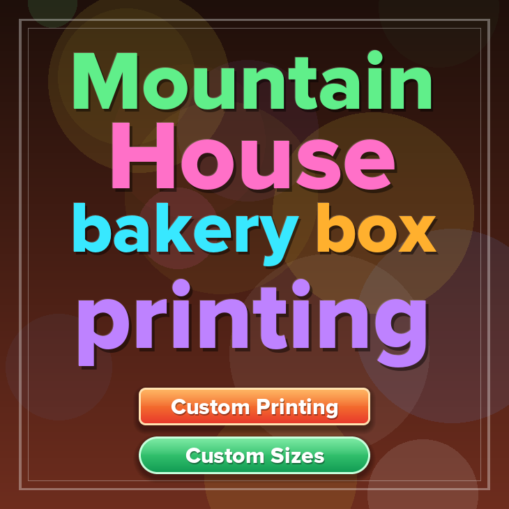 Mountain House bakery box printing