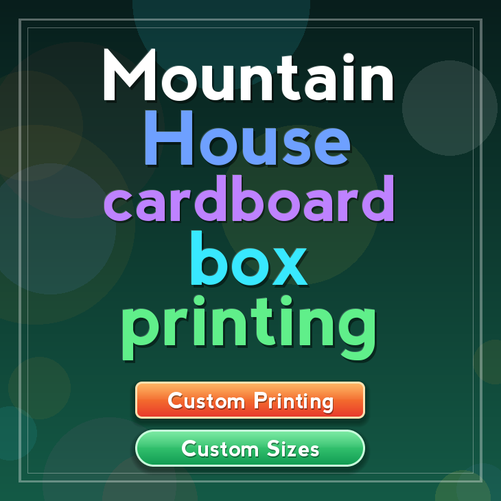 Mountain House cardboard box printing