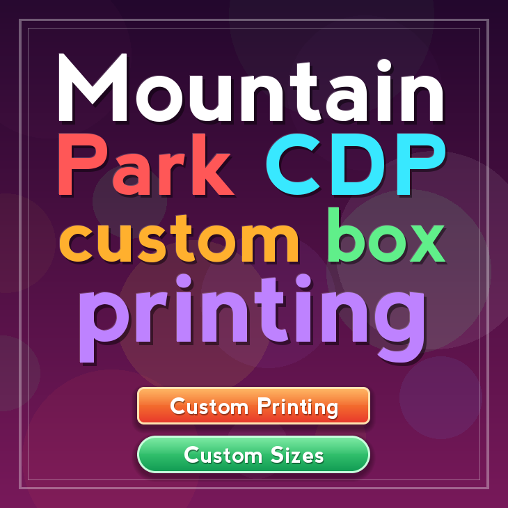 Mountain Park CDP custom box printing