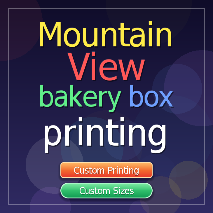Mountain View bakery box printing