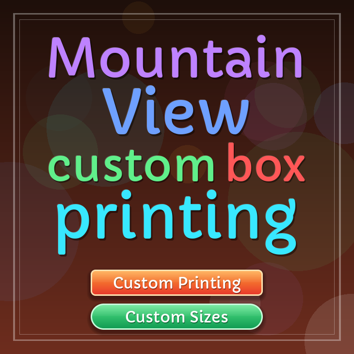 Mountain View custom box printing