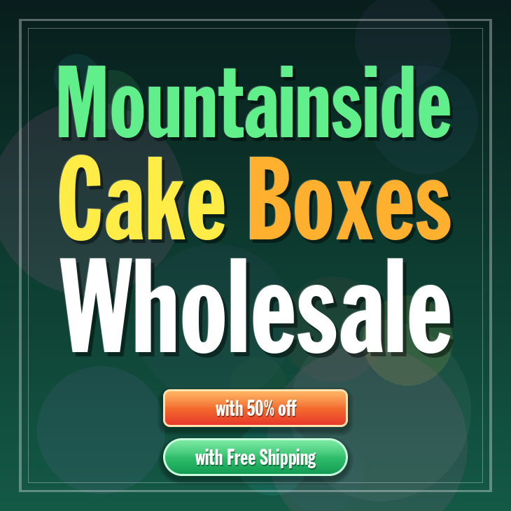 Mountainside cake boxes