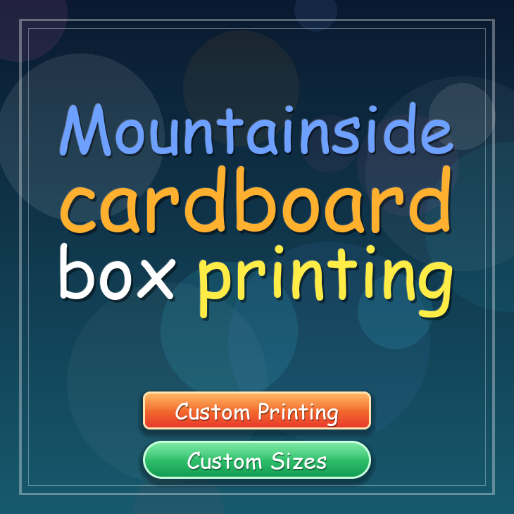 Mountainside cardboard box printing