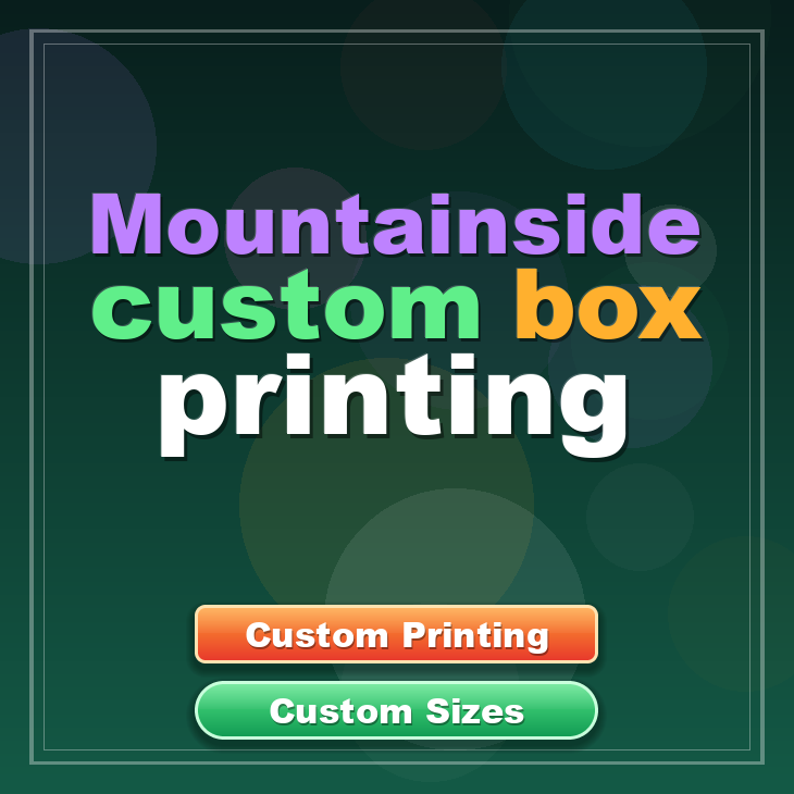 Mountainside custom box printing