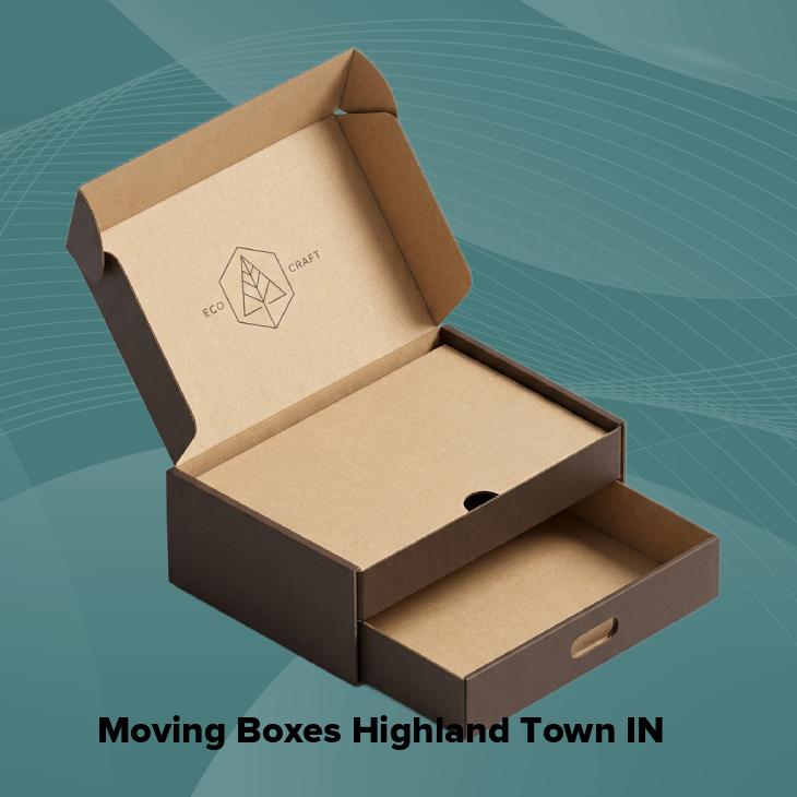 Moving boxes highland town in