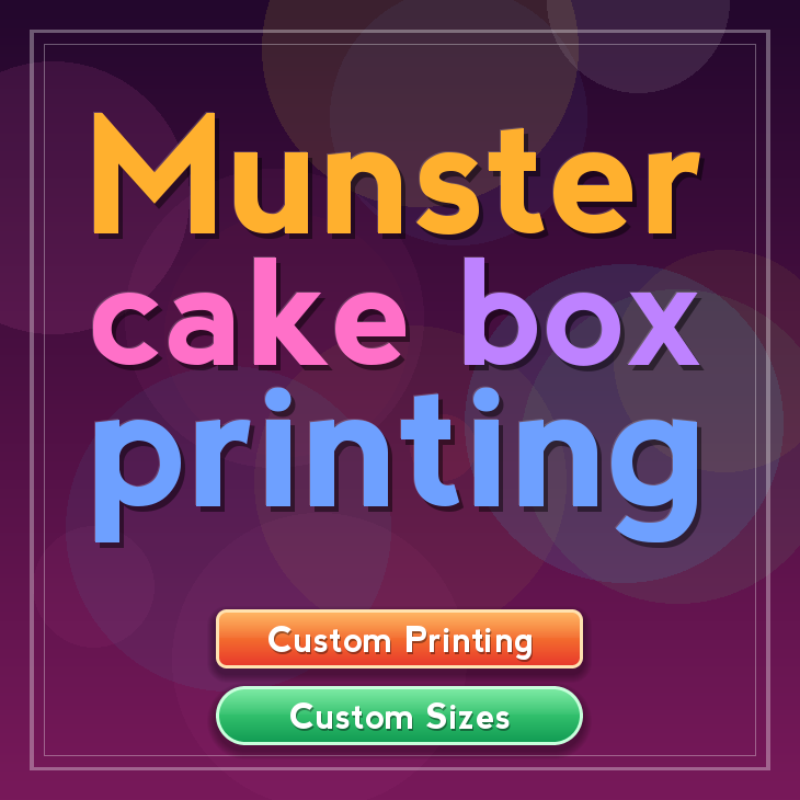 Munster cake box printing