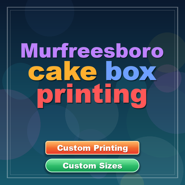 Murfreesboro cake box printing