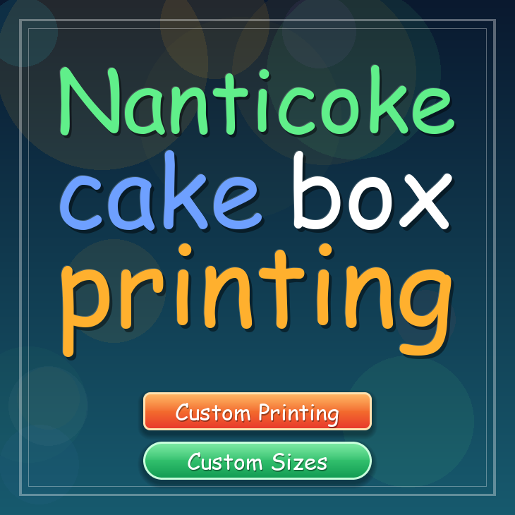 Nanticoke cake box printing