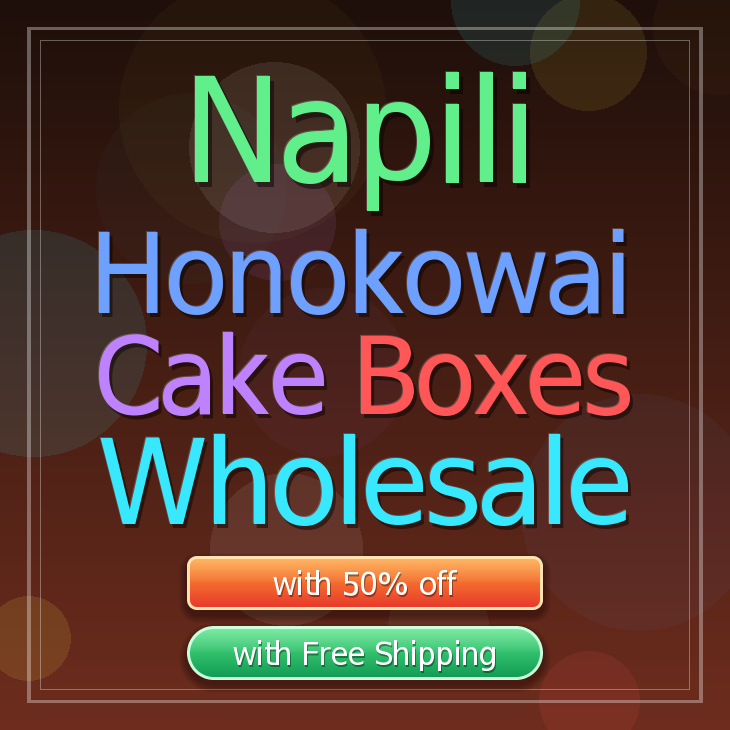 Napili Honokowai cake boxes